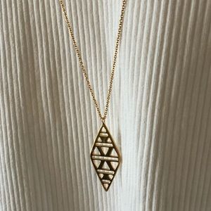 Gorjana Long Geometric Pendant Necklace